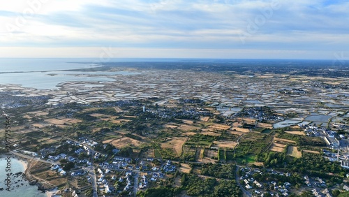 Fotografie survol des marais salants de Guérande