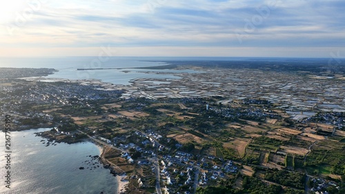 Принти на полотні survol des marais salants de Guérande
