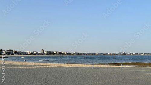 ville du Pouliguen, port et plage