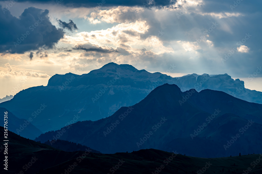 Obraz premium Piz Boe is a peak in the Dolomites in northern Italy. The highest peak in the Sella massif.