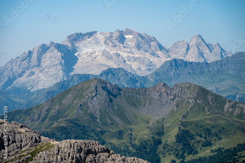 Marmolada – a mountain range in the Dolomites in Italy
