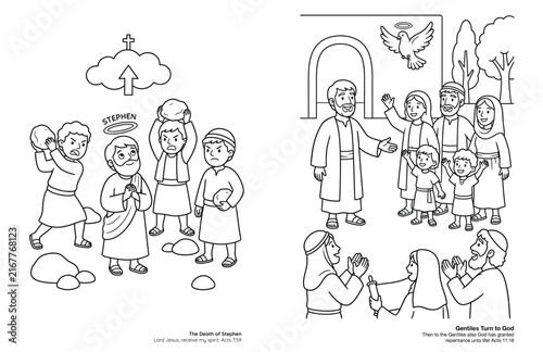 Biblical Scene Coloring Page