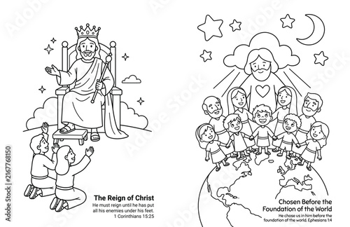 Jesus Christ Reigning and Blessing