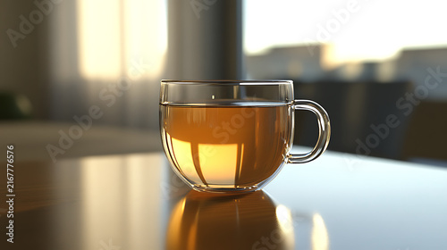 Cup of tea with natural light