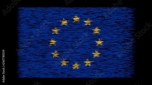 Fotografie Bandera de la Unión Europea / Emblema Europeo