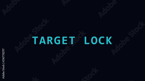 Target lock digital hud interface for sci-fi gaming and military tech ui animation 4k