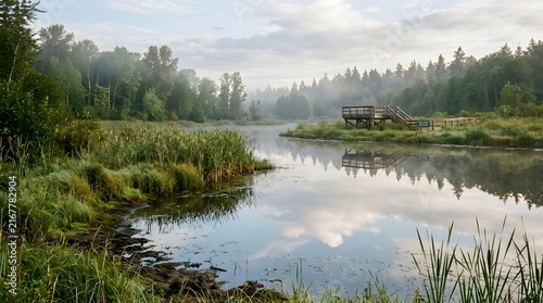 Serene National Public Lands Day Outdoor Conservation Park Wetland Lake