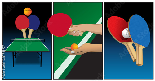 table tennis set