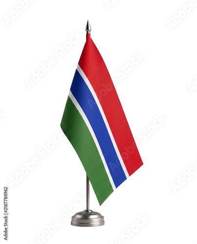 Gambia Flag isolated background