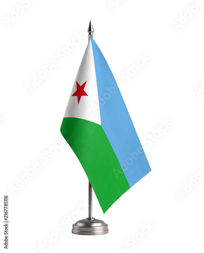 Djibouti Flag isolated background