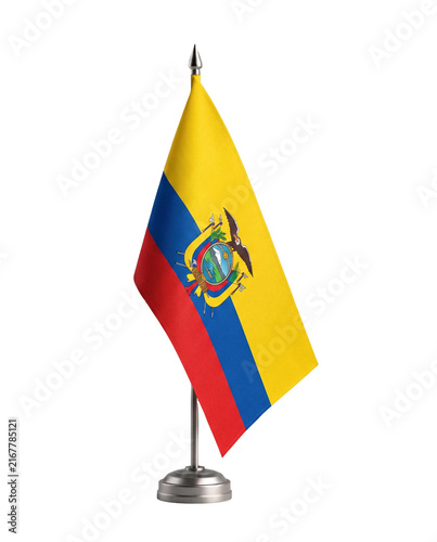 Ecuador Flag isolated background