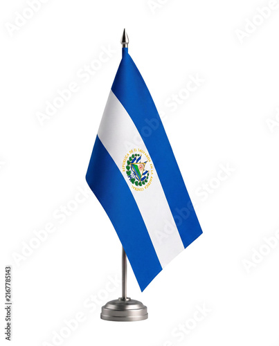 El Salvador Flag isolated background