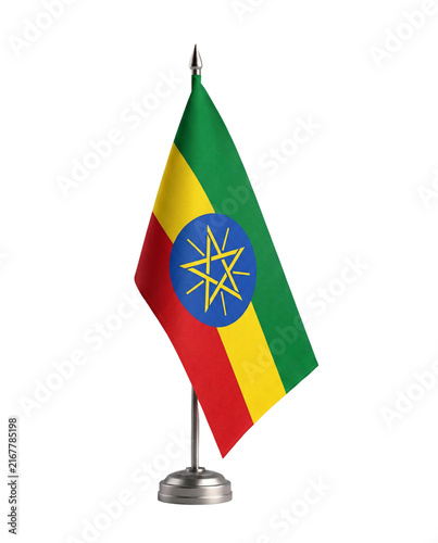 Ethiopia Flag isolated background