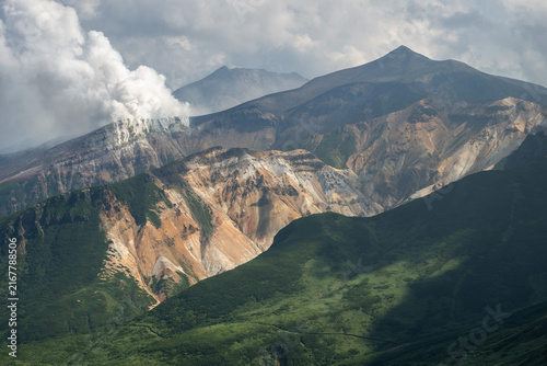 富良野岳登山道から撮影した風景