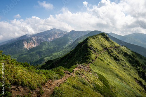 富良野岳登山道から撮影した風景