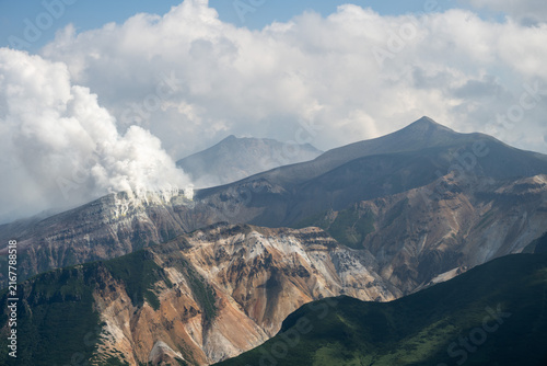 富良野岳登山道から撮影した風景