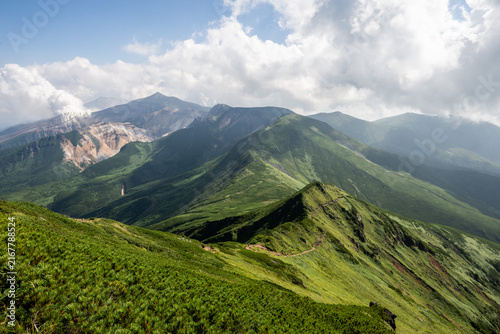 富良野岳登山道から撮影した風景