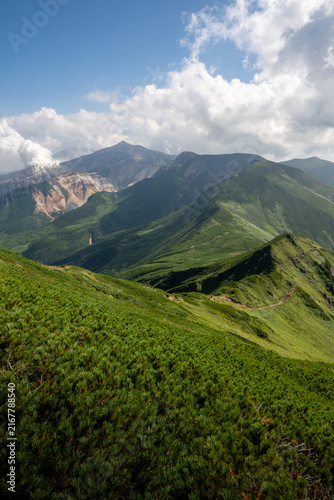 富良野岳登山道から撮影した風景