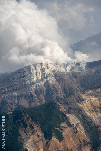 富良野岳登山道から撮影した風景
