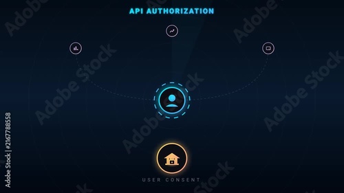 User Profile and Connected Nodes API Authorization UI Animation