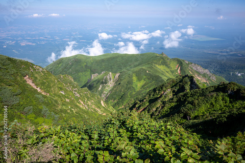 富良野岳登山道から撮影した風景
