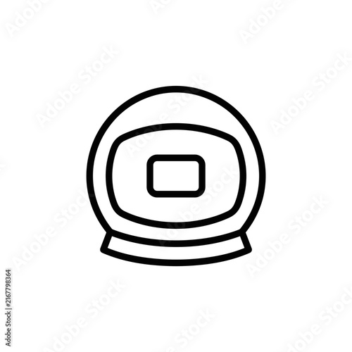 Astronaut Helmet Icon.