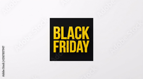 black friday illustration on a white background