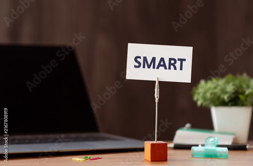SMART Goal-Setting Strategy Visual on Professional Workspace — ideal for business development and management blog posts
