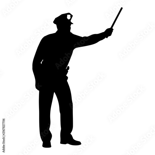 Silhouette of a Man Conducting with a Stick.