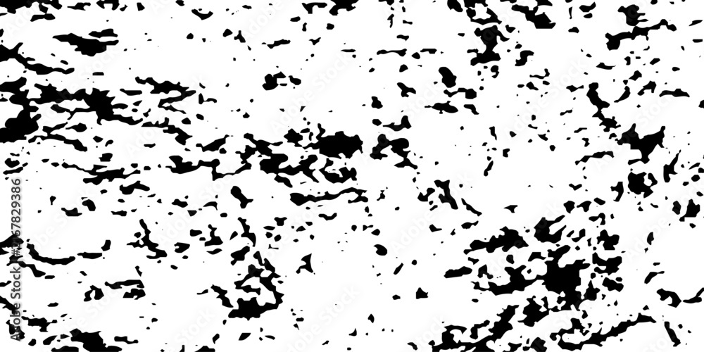 Obraz premium Distress urban overlay spotted concrete grain surface grainy noise rust wall grunge black splatter and white background. damaged chalk crack rough ink wall texture.