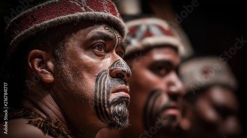 Maori Haka Performance Warrior