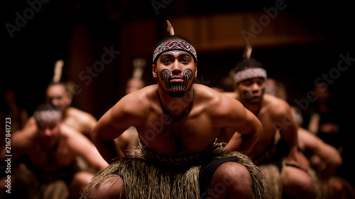 Maori Haka Performance Warrior
