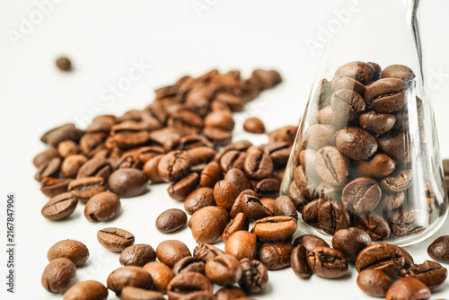 Kopi Luwak Indonesian premium coffee beans isolated, selected coffee beans