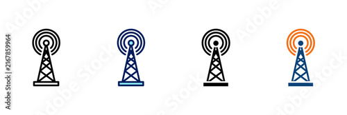 Network Signal Multistyle Icon Set