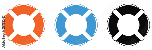 Fotografía Life preserver icon representing water safety, rescue equipment, flotation suppo