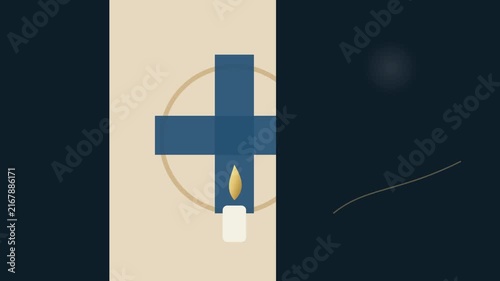 Saint Andrew’s Day: Sacred Cross Light Animation