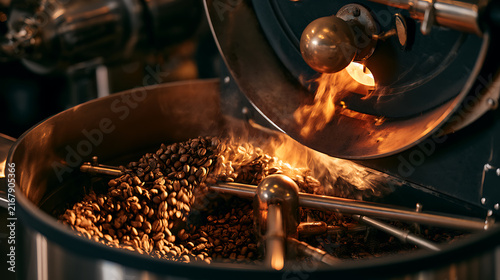 Coffee cultivation, processing, roasting, and brewing captured in a professional visual concept.