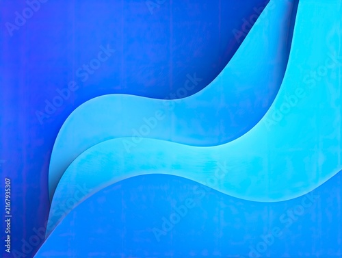 Smooth Blue Gradient Wave Abstract Background 1.