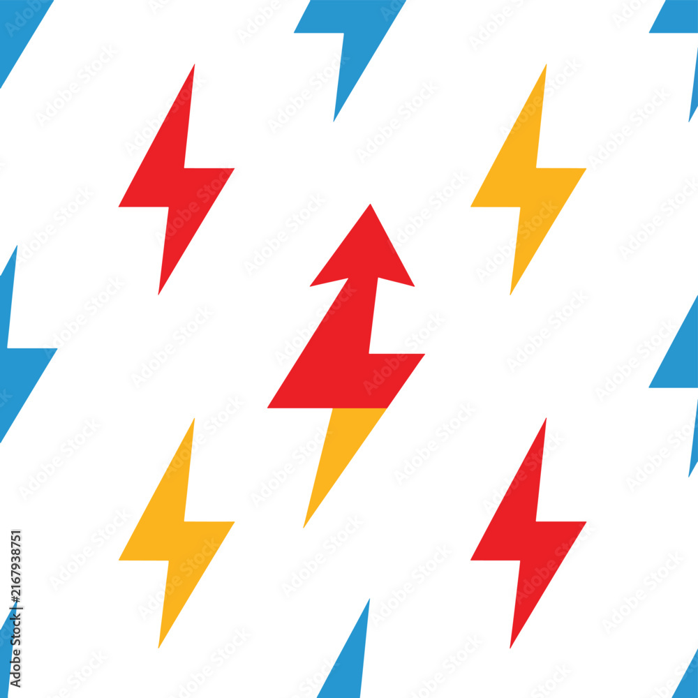 Obraz premium Colorful geometric arrows pointing in different directions 3.