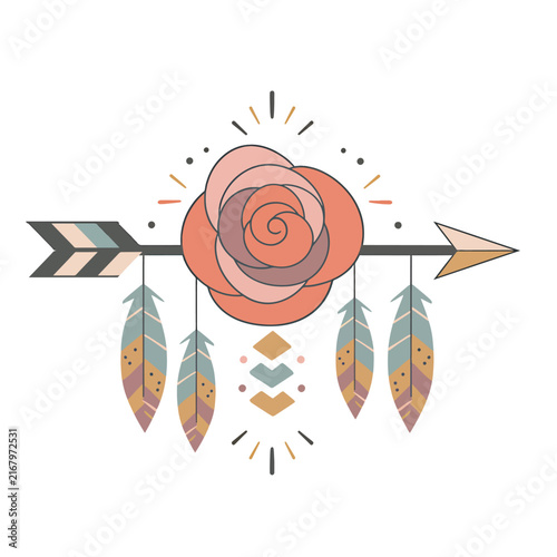 Colorful paper butterflies flying around a target with a bullseye.