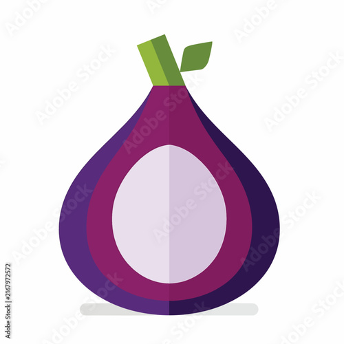 Colorful paper cone with green leaf on top isolated.
