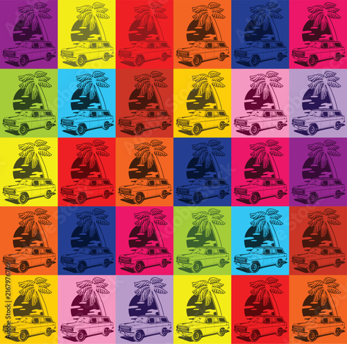 A simple, creative design for application on fabric prints.