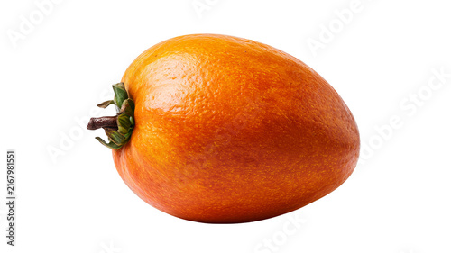 Fresh whole canistel fruit with smooth skin and realistic texture, isolated PNG on transparent background