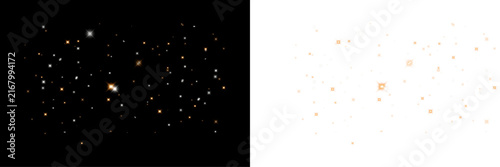 Abstract digital background featuring a glowing light effect with scattered particles on a dark black surface
