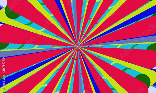 Vibrant Pink and Cyan Abstract Radial Burst Background