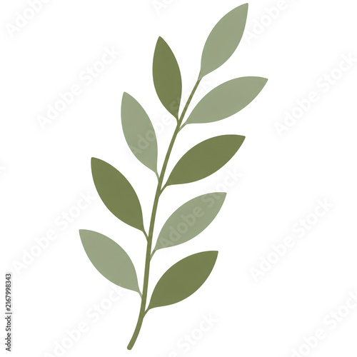 Modern Flat Leaves | Minimal Botanical Leaf Illustrations, Contemporary Foliage, Tropical & Organic Plant Elements, Modern Nature Clipart for Graphic Design, Branding, Posters & Creative Projects