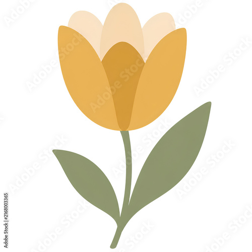 Modern Flat Flowers | Minimal Botanical Floral Illustrations, Contemporary Colorful Blooms, Organic Flower Shapes & Modern Nature Clipart for Graphic Design, Branding, Posters, Invitations & Creative 