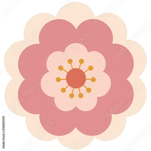 Modern Flat Flowers | Minimal Botanical Floral Illustrations, Contemporary Colorful Blooms, Organic Flower Shapes & Modern Nature Clipart for Graphic Design, Branding, Posters, Invitations & Creative 