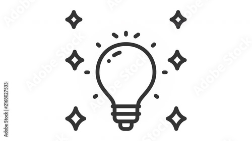 Animated creativity icon