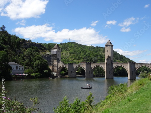 Occitanie, ville de Cahors le Pont de Valentré